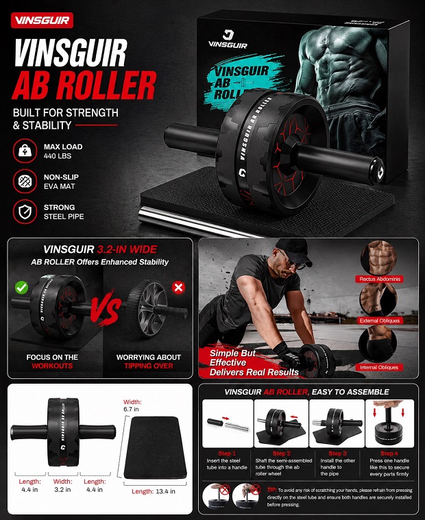 Pro Ab Roller Set